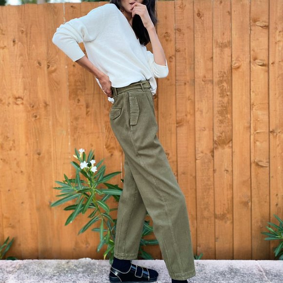 Aritzia The Group by Babaton Balboa Pant in Gunmetal Green size 4 - Picture 1 of 10